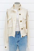 Drop Shoulder Linen Jacket